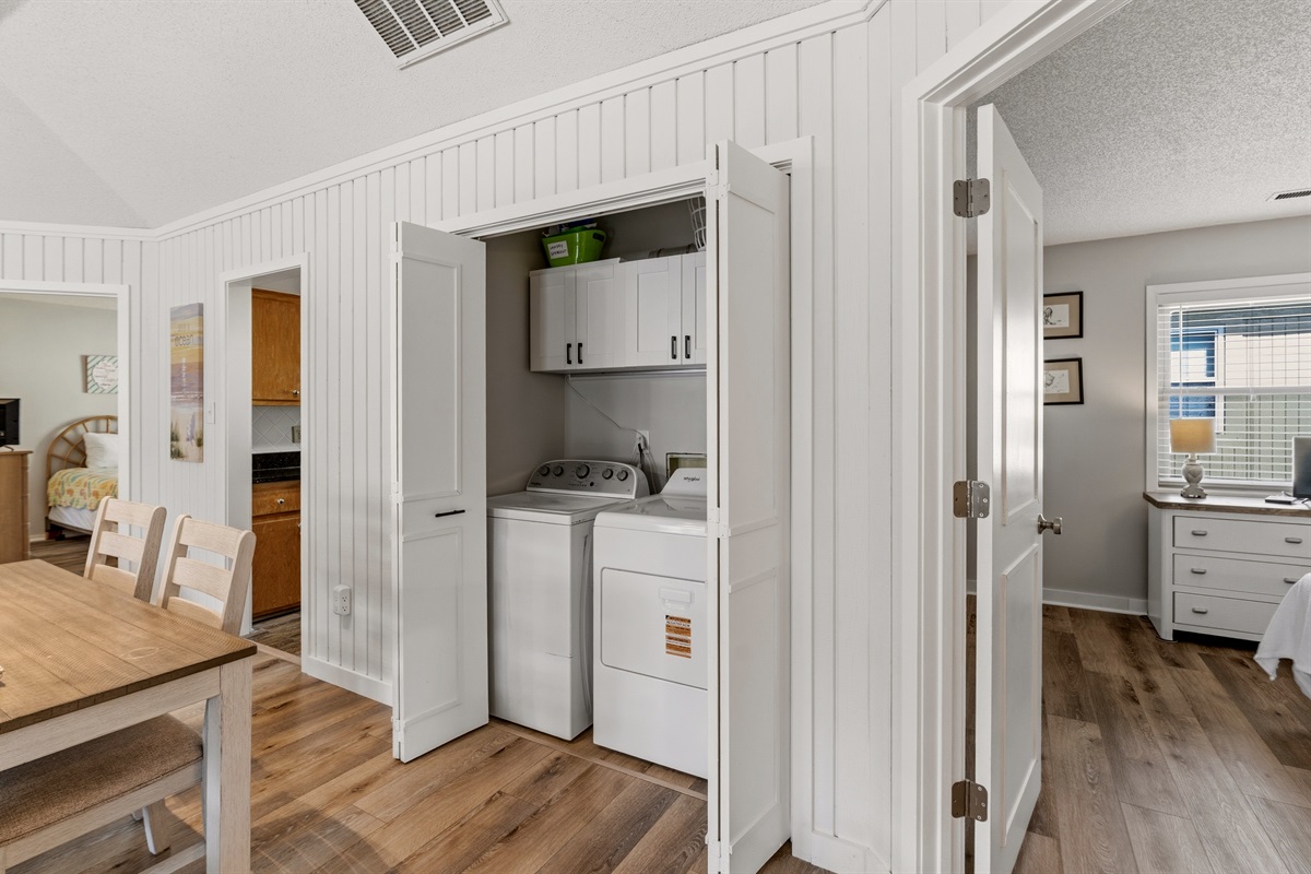 Laundry - full size washer and dryer