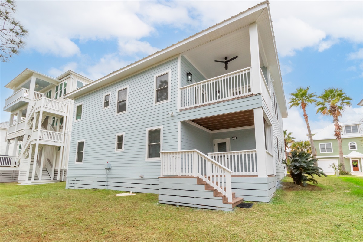View of the house from back yard
