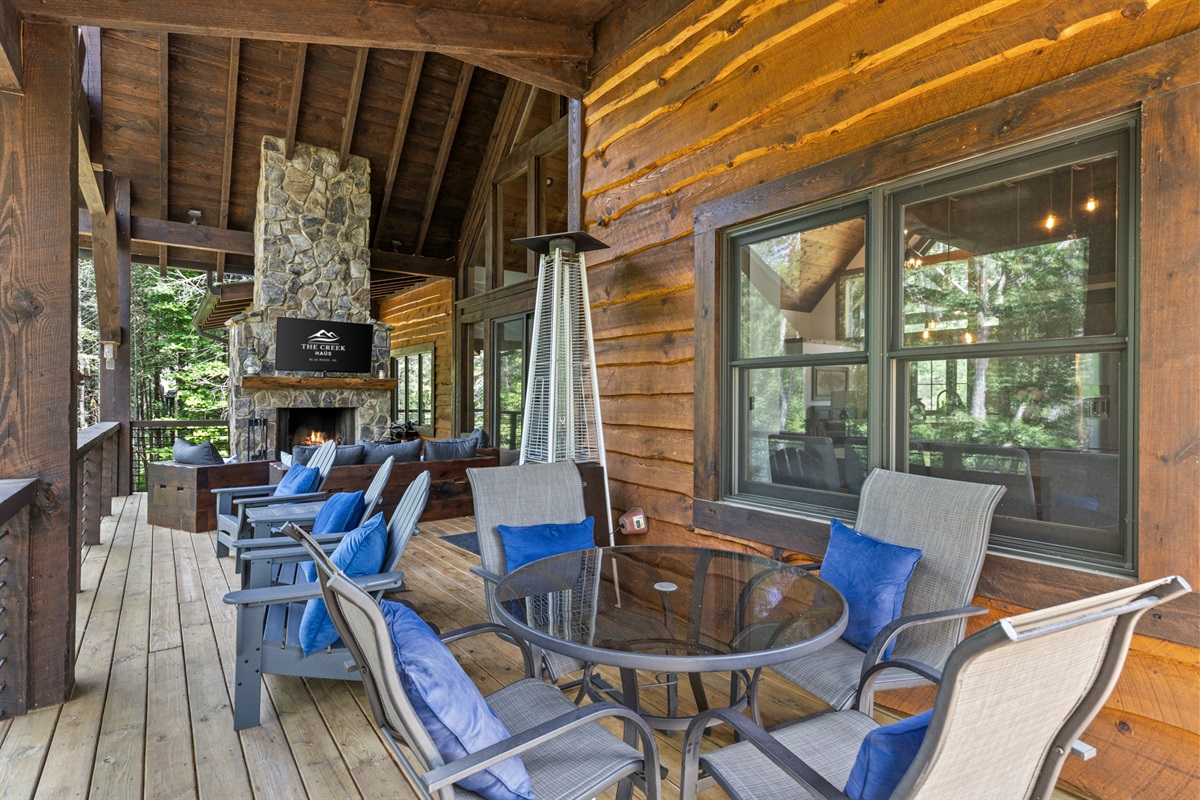 Enjoy al fresco dining or lounging with the Blackstone grill and ample deck space.