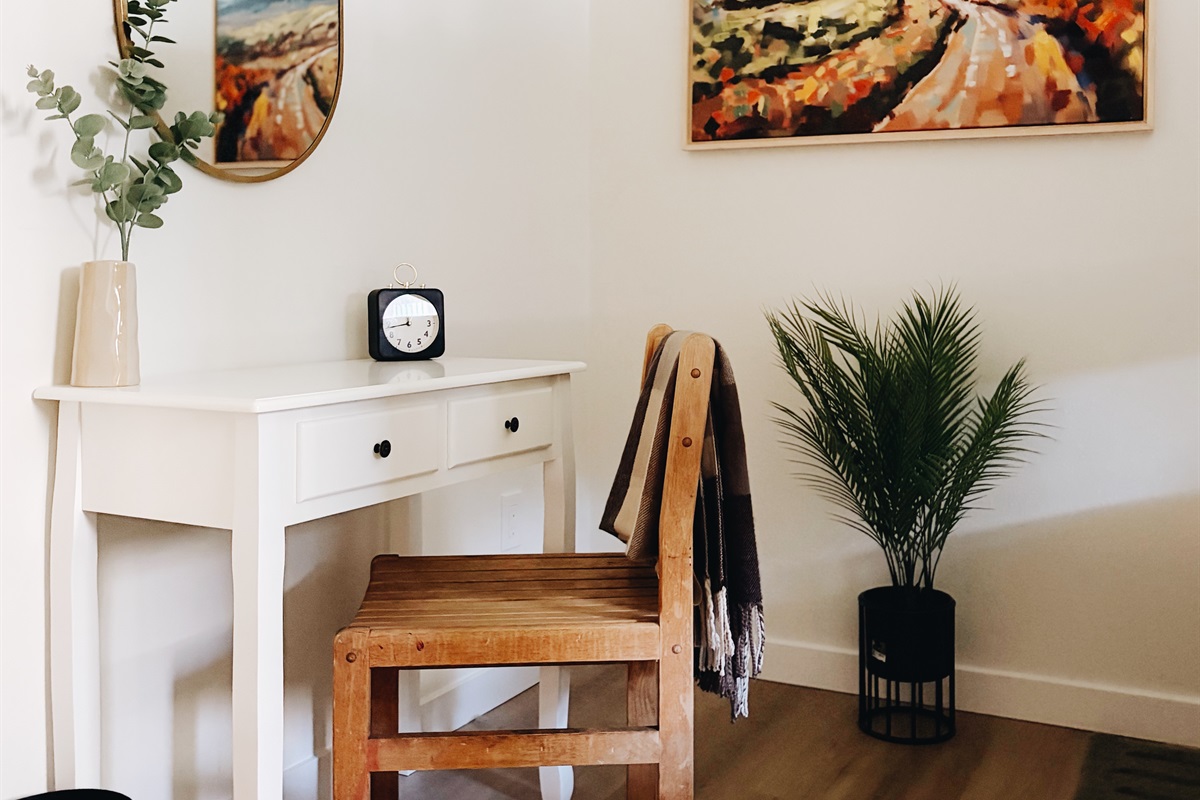 Desk in bunk bedroom