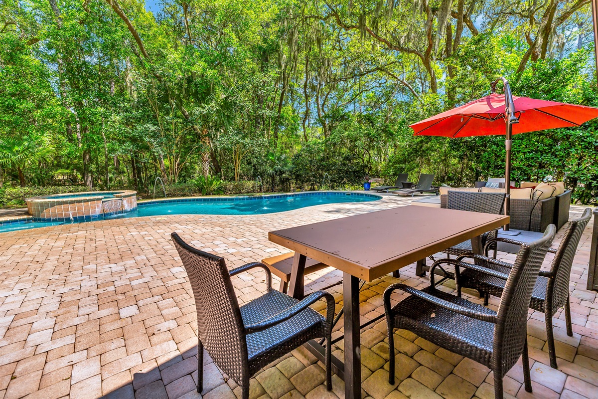 Large deck and outdoor entertainment area