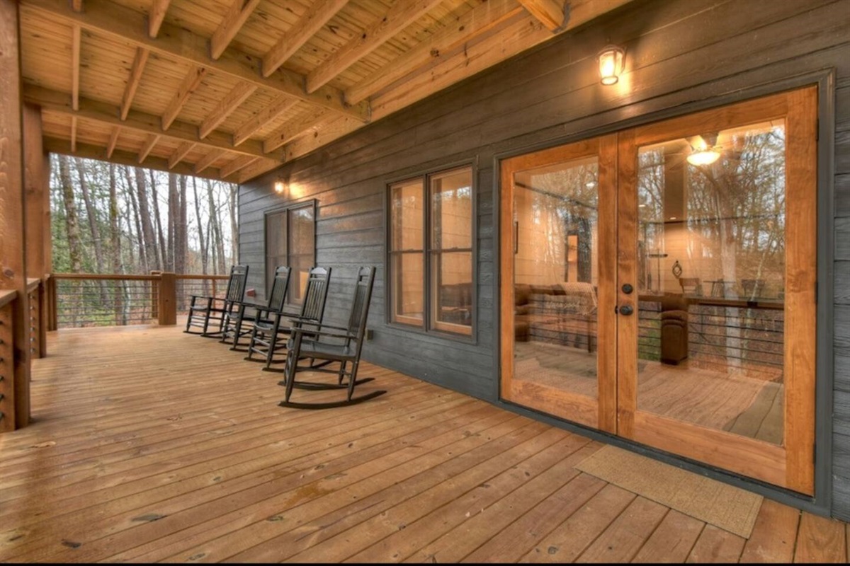 Lower level rocking chairs