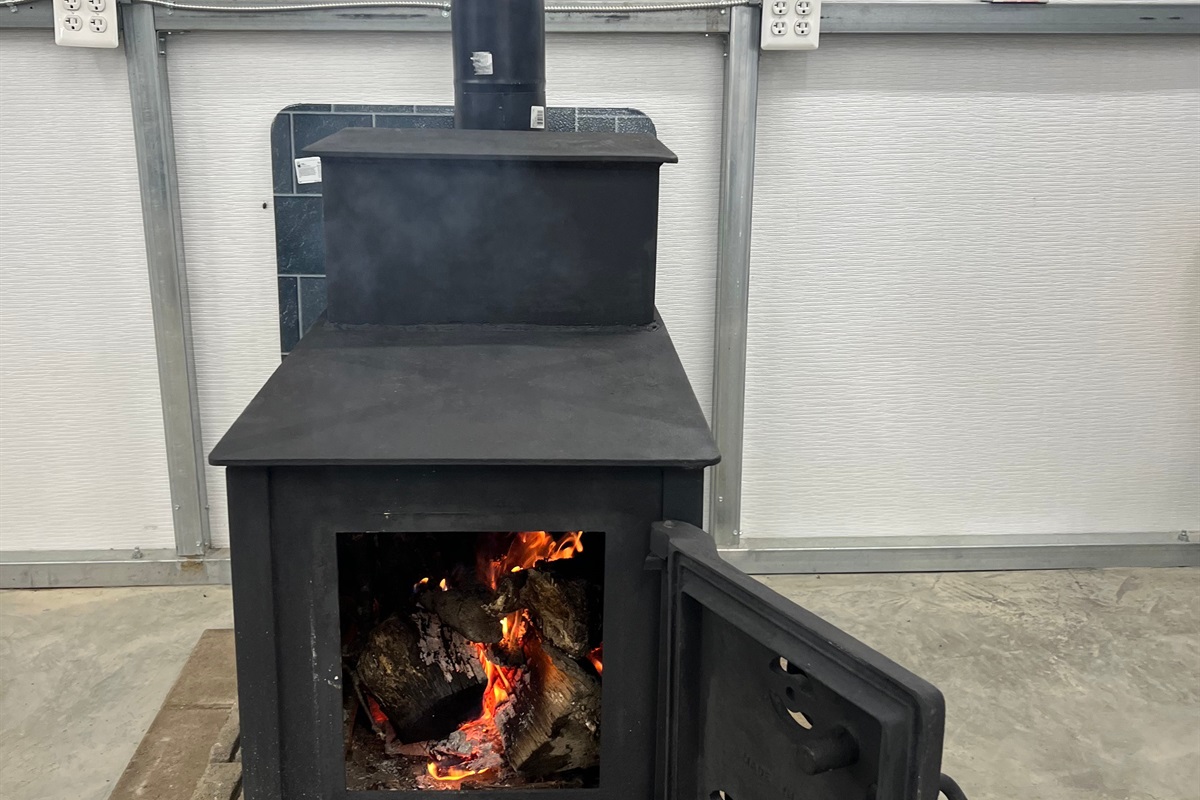 Newly added- Wood burning- wood stove in Game room