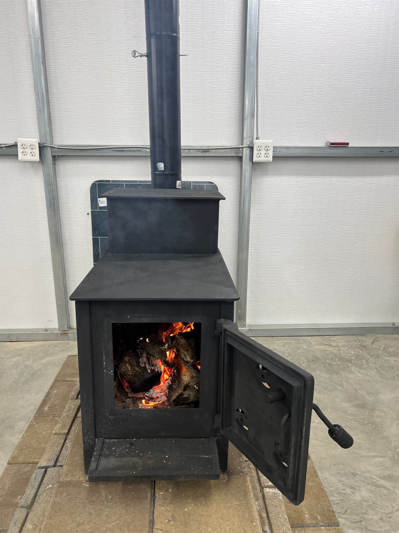  Newly added- Wood burning- wood stove in Game room