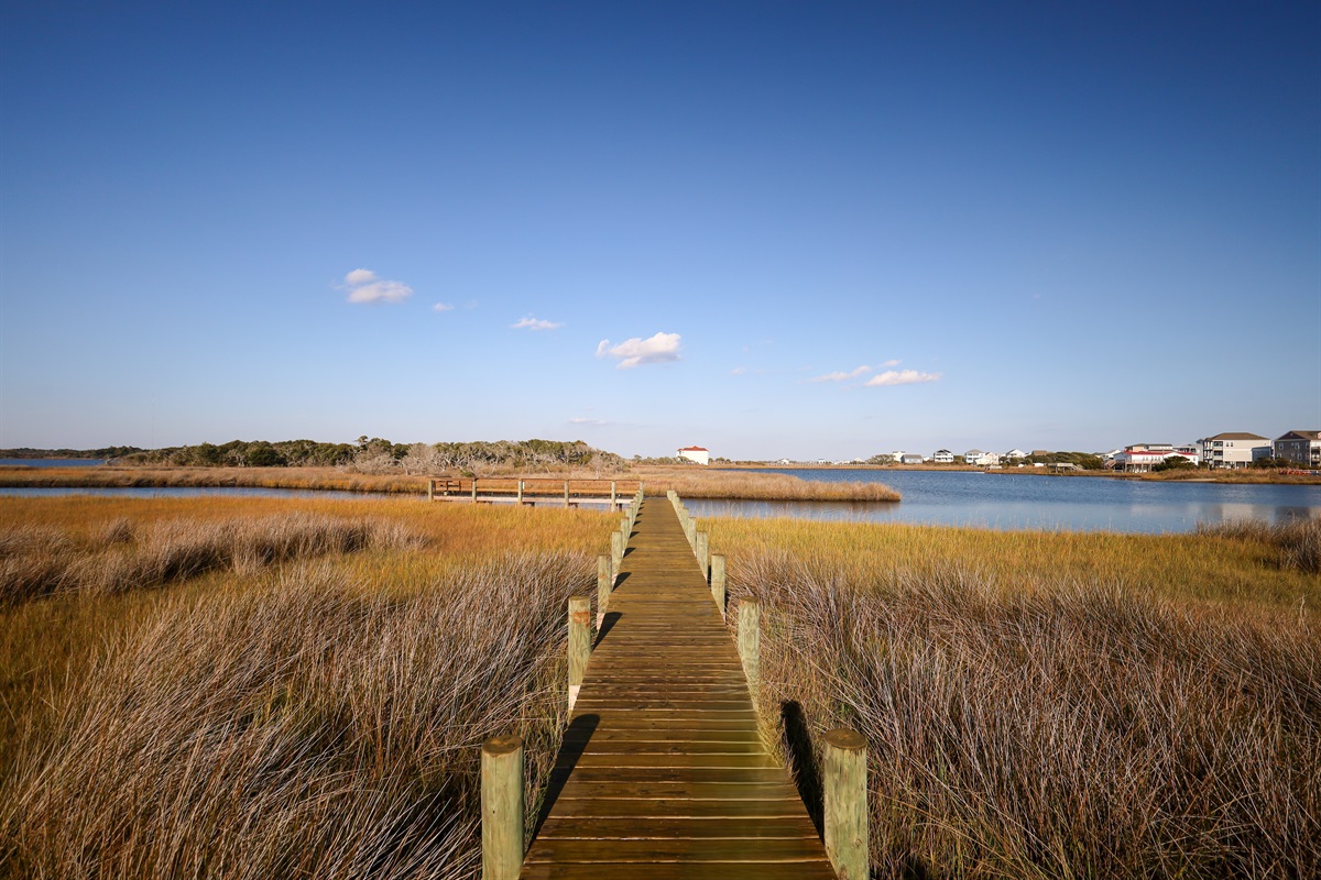 Wander down the boardwalk and pause at the water&rsquo;s edge