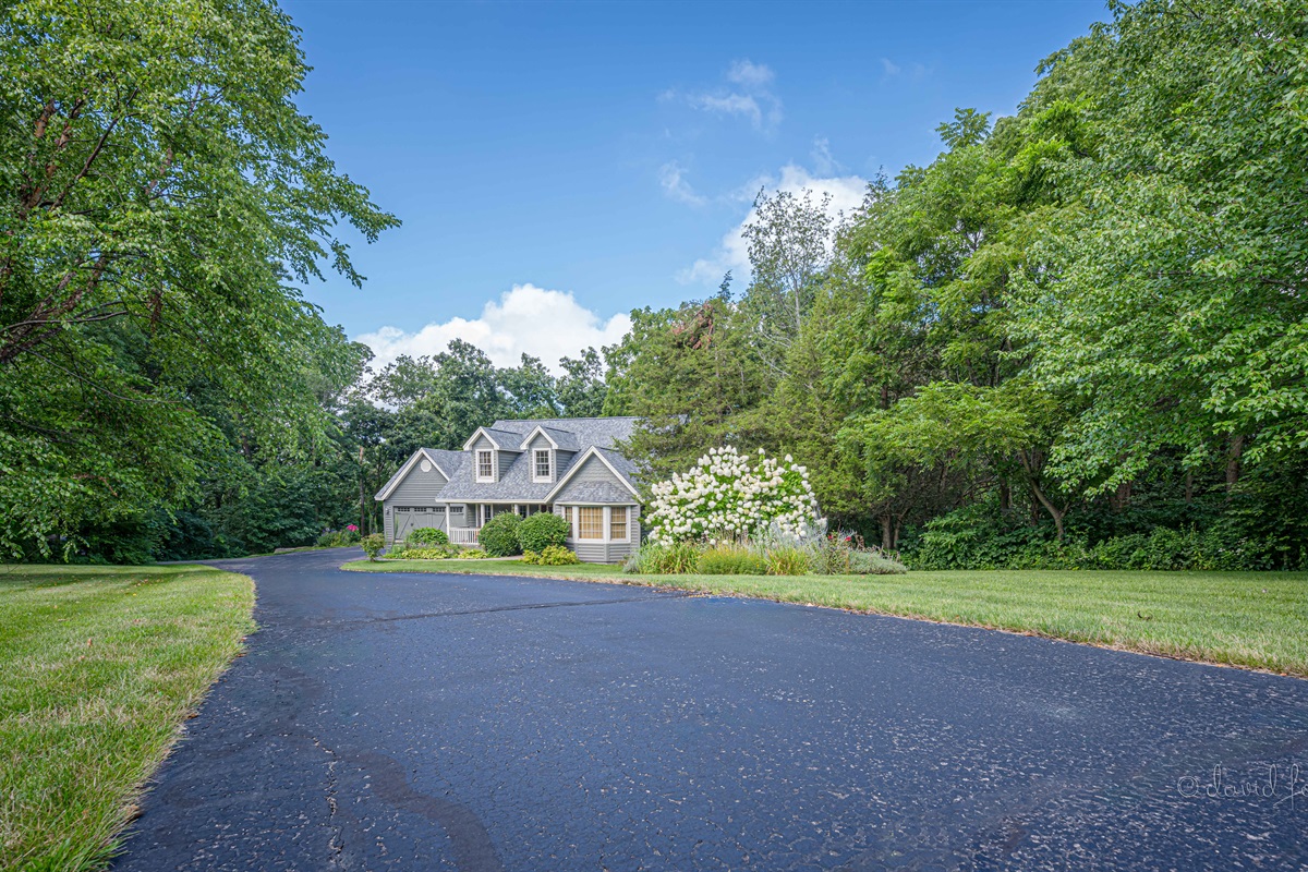 Front of home with yard