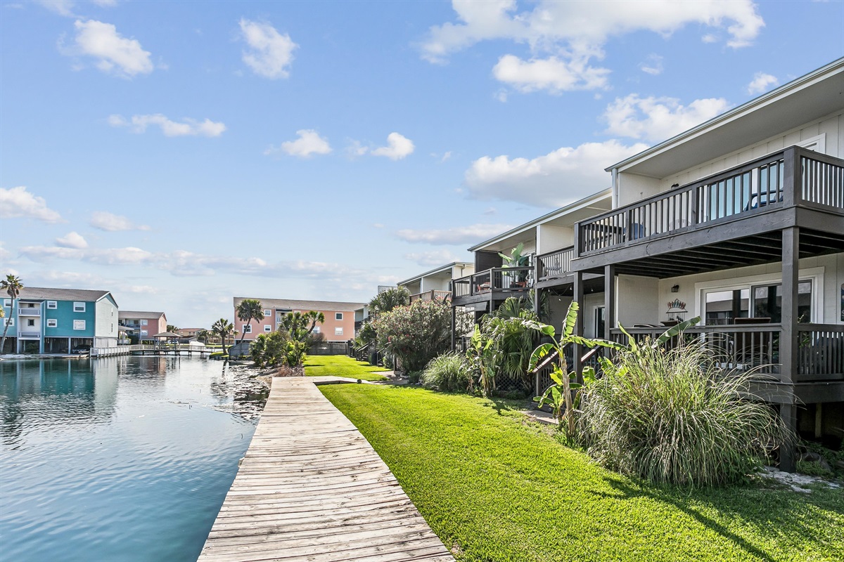 Boarded Walk Alongside Lagoon