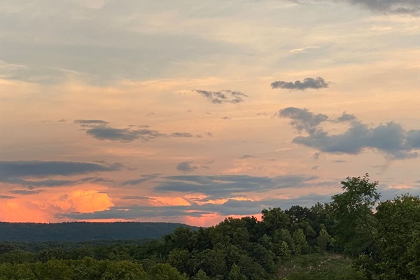 Sunset view of Elk Ridge & our beautiful sky. 