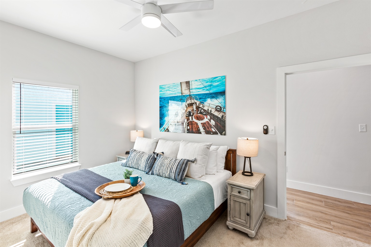 King master bedroom! Private master bath and large walk in closet!