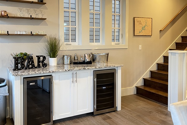 Dry Bar and Game Cabinet