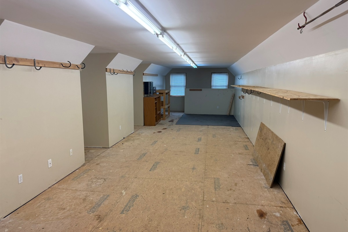 Garage 2nd floor is scheduled to be converted to a media room