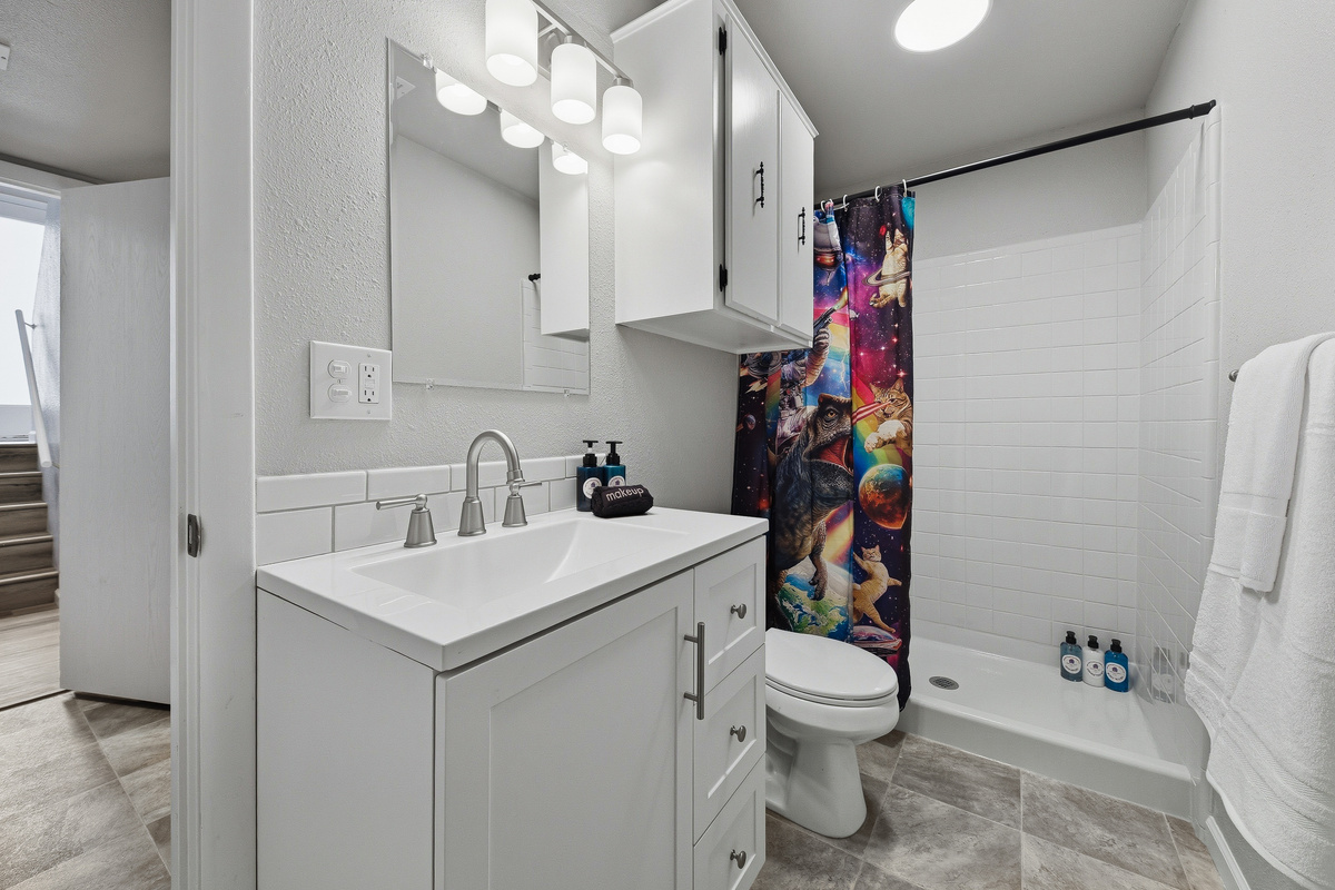 Basement bathroom