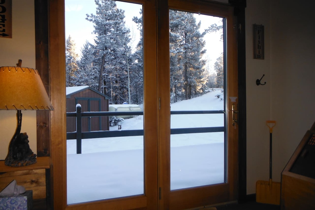Private access to the deck from the Bunk Bedroom