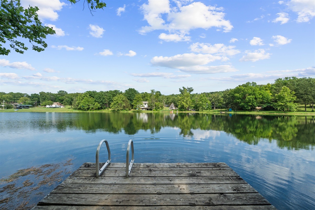 View from the floating dock
