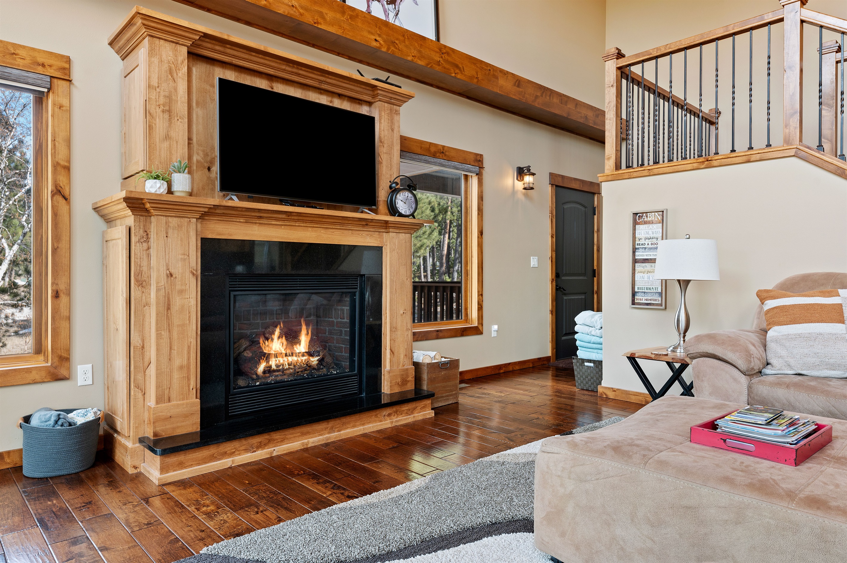 Gas Fireplace in the living room