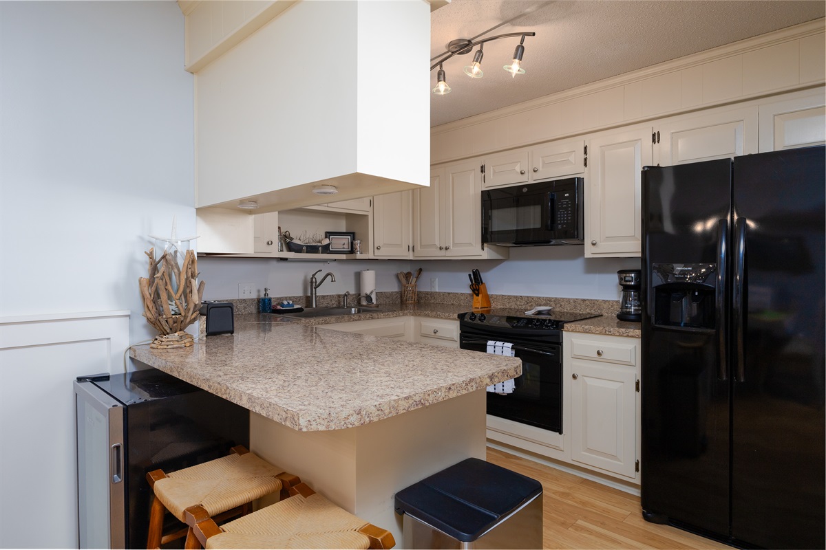Kitchen with modern appliances and a seamless layout