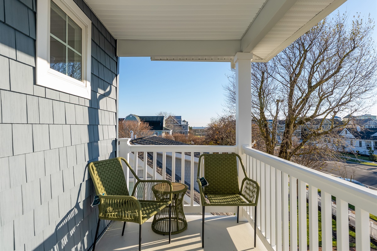 Large Private Covered Balcony with Views of the Ocean