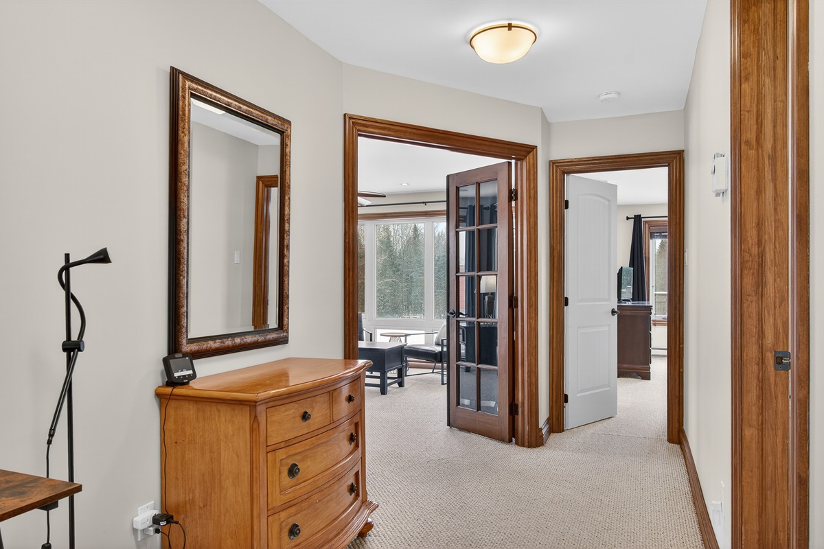 Spacious hallway with dresser storage