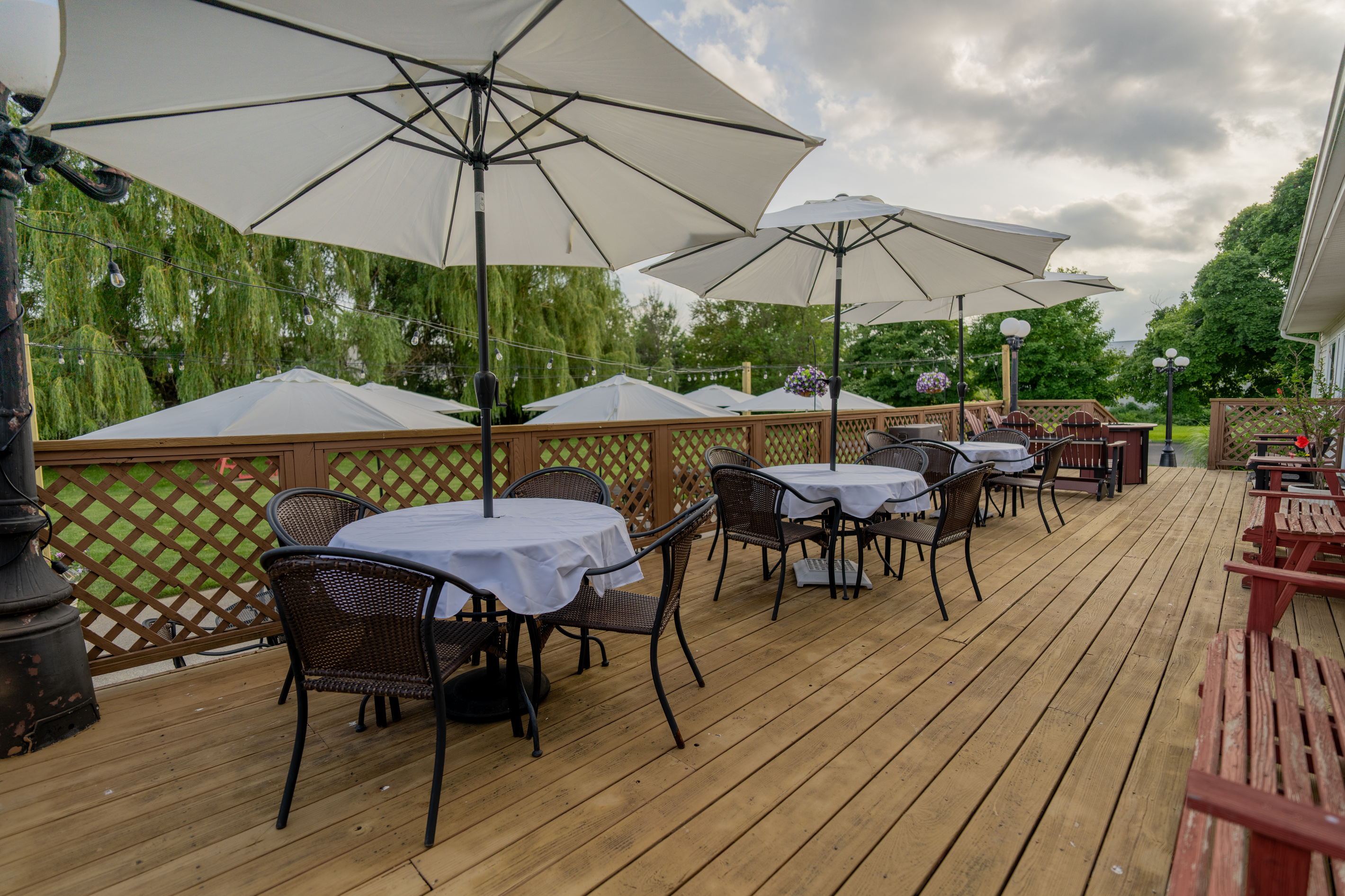 Outdoor Dining Deck Near Lake Erie