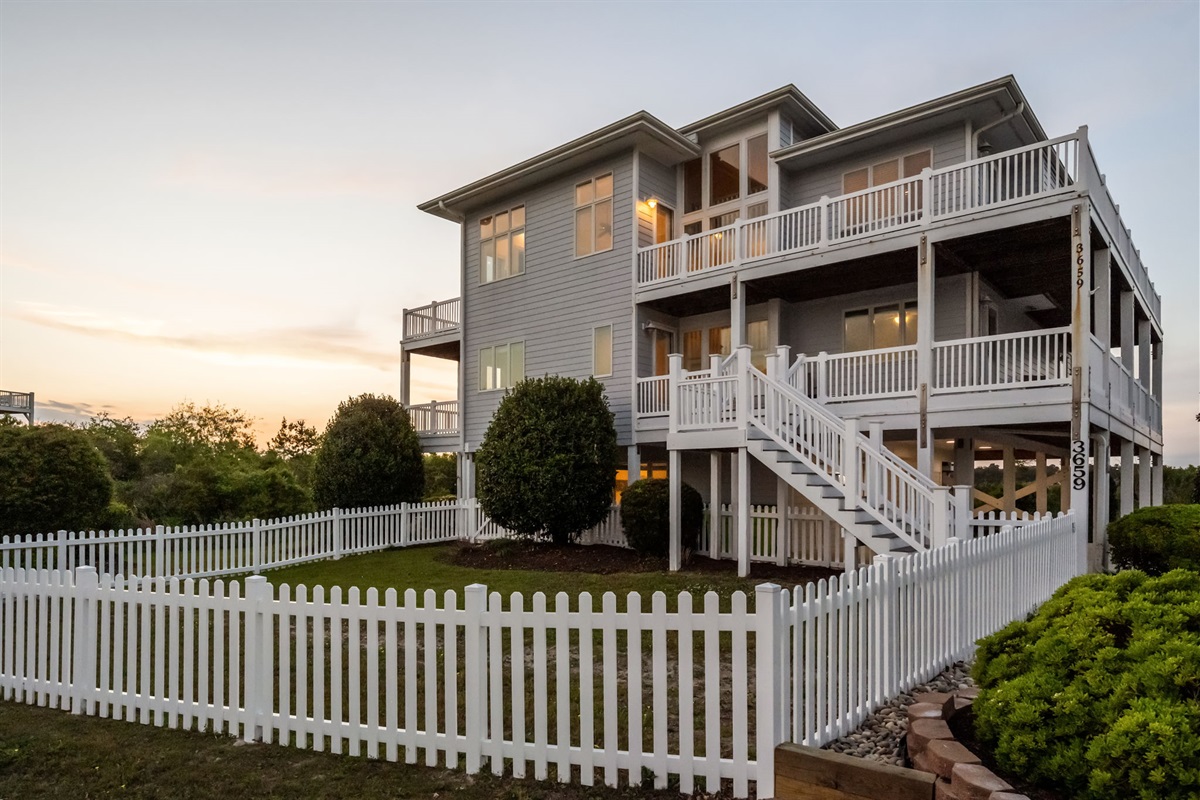 Private setting overlooking serene marshlands with direct boardwalk access nearby