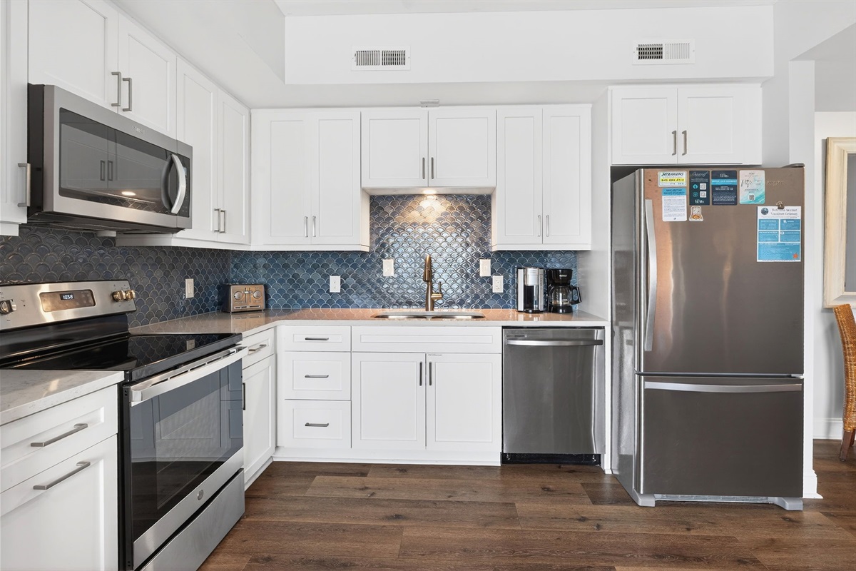 Kitchen | Crescent Moon, 301 Oceanview | Isle of Palms, SC | IOP Escapes Vacation Rentals