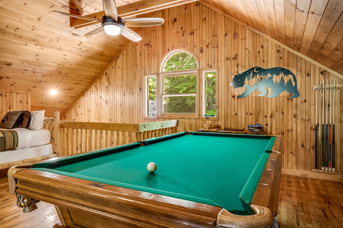 Plenty of pool sticks