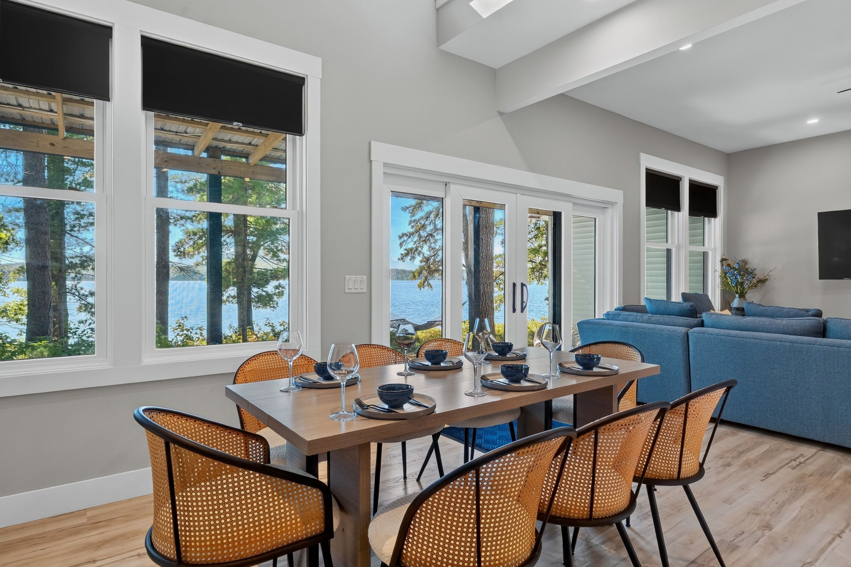 Dinner comes with a view here, and Great East Lake has definitely claimed the best seat at the table.