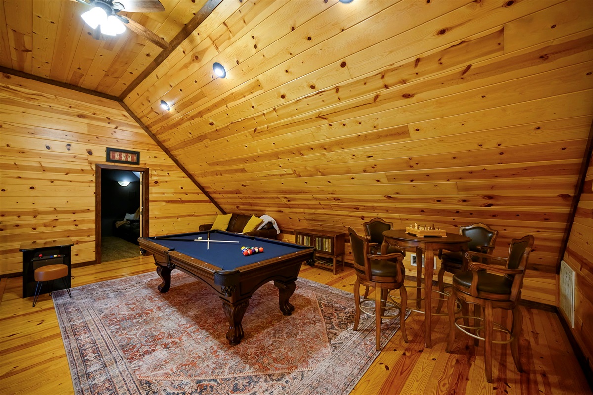 Upstairs Game Loft: 🎱 Challenge your crew to late-night fun