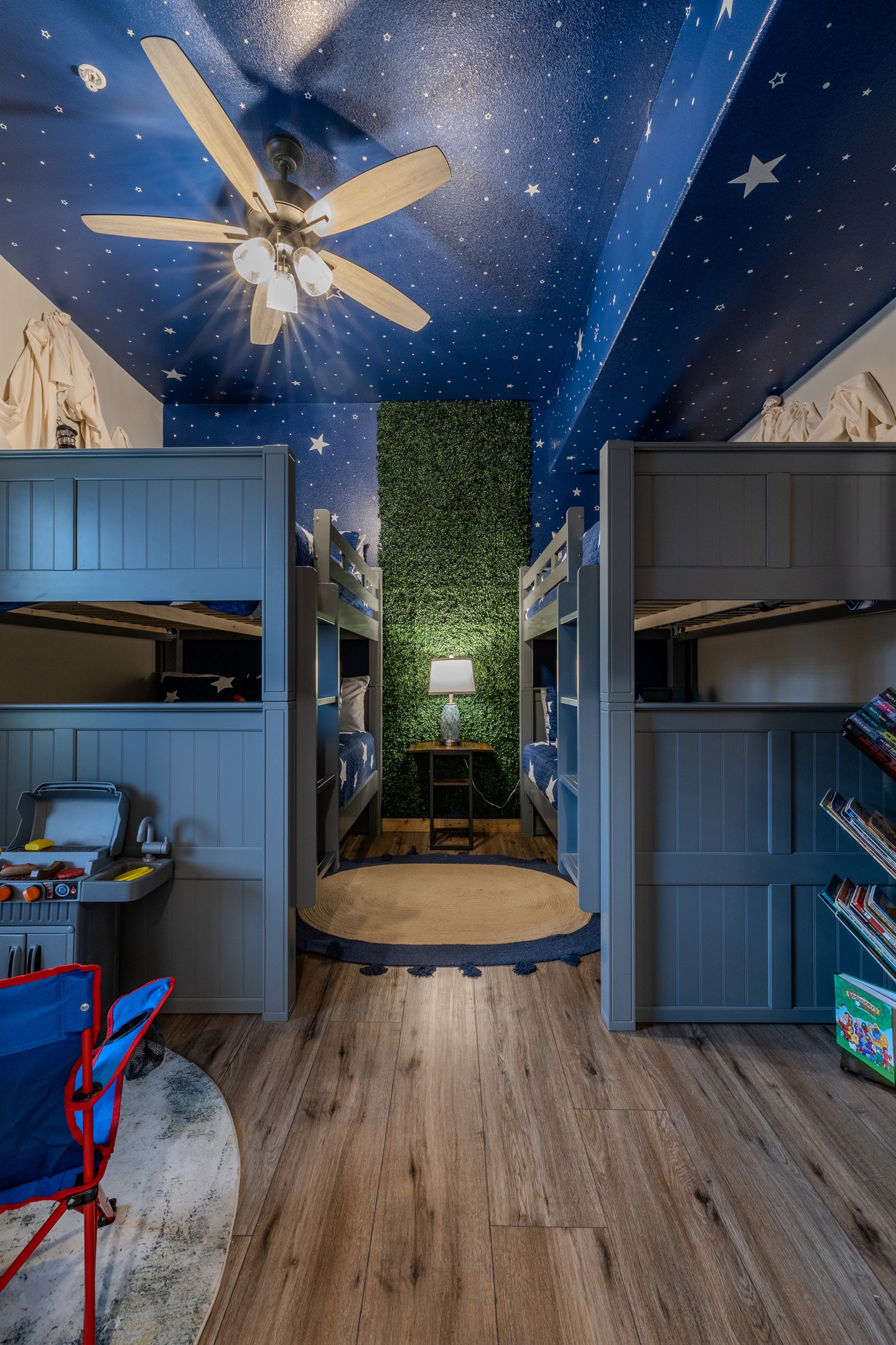 Custom glow-in-the-dark star ceiling