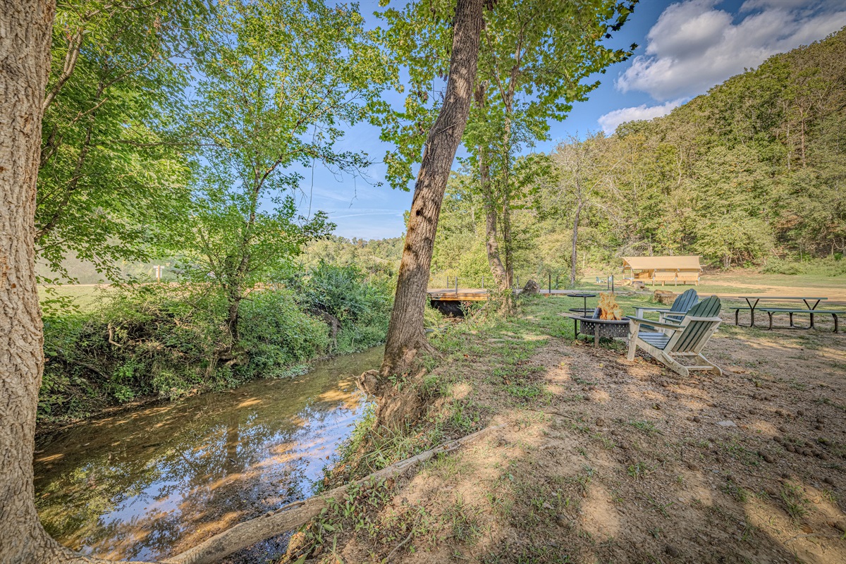 Gemini's creekside location is perfect for nature watching.