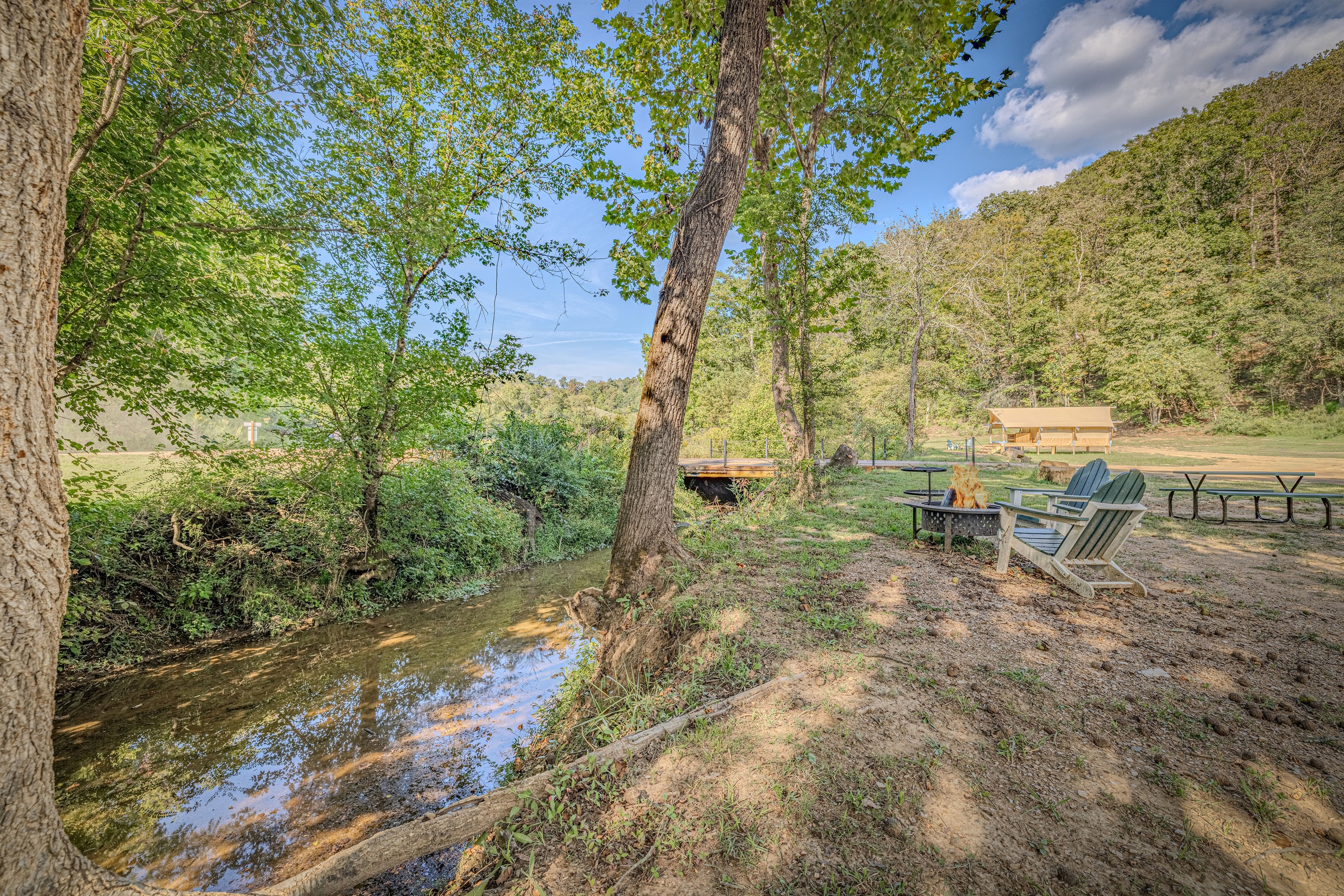 Gemini's creekside location is perfect for nature watching.