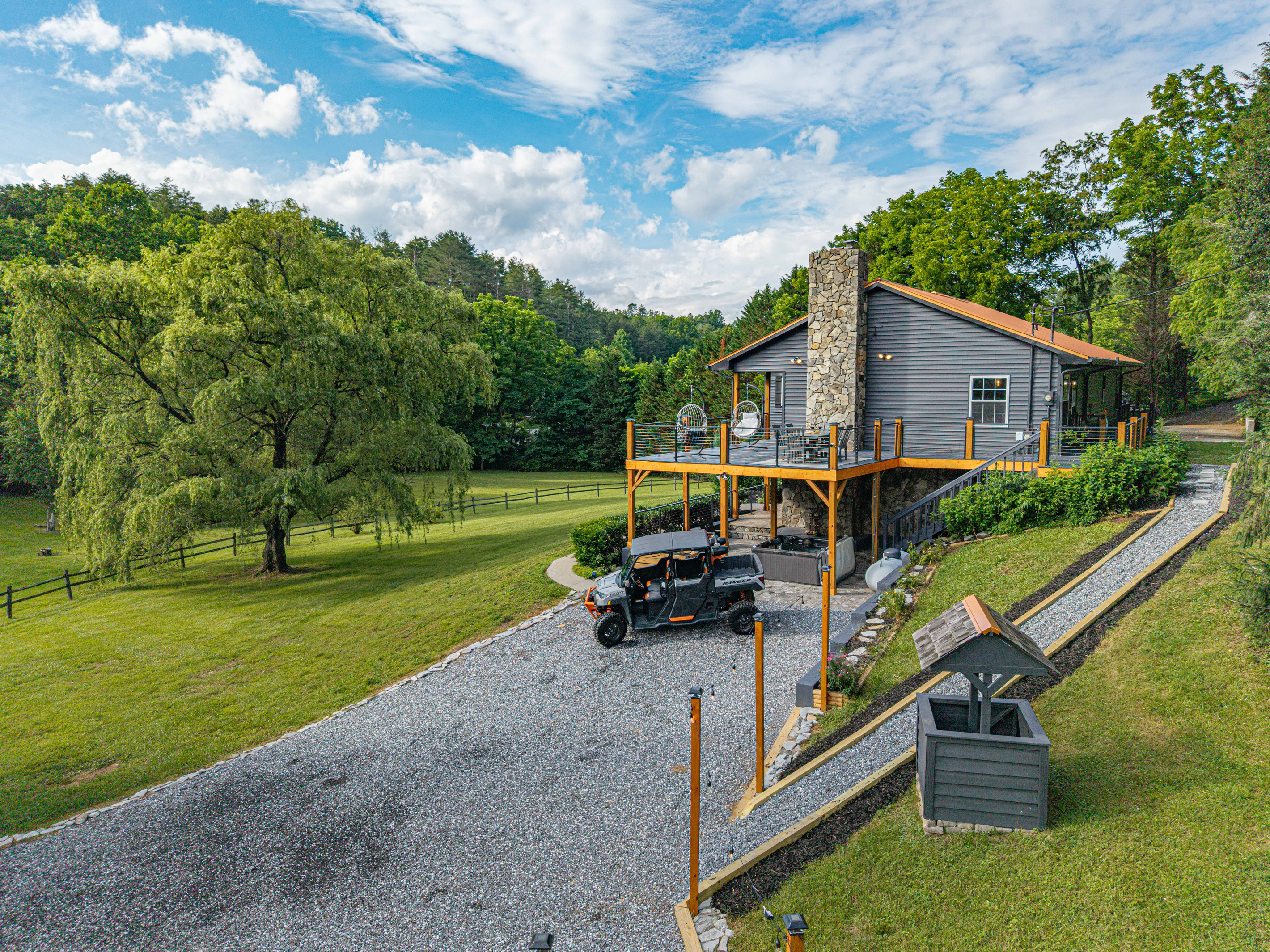 Stunning views await from your private deck, perfect for morning coffee or evening stargazing!