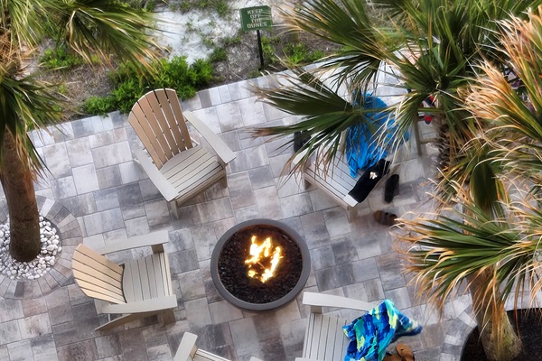 one of the new fire pits from above
