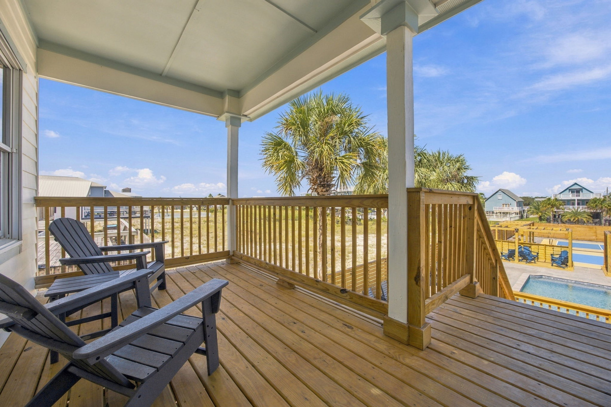 Fresh air and peaceful views are yours to enjoy.