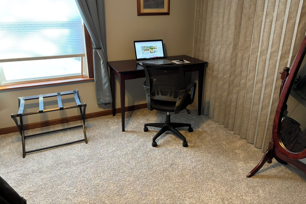 2 of 2 workspaces. This one is more private, located in Master Bedroom.