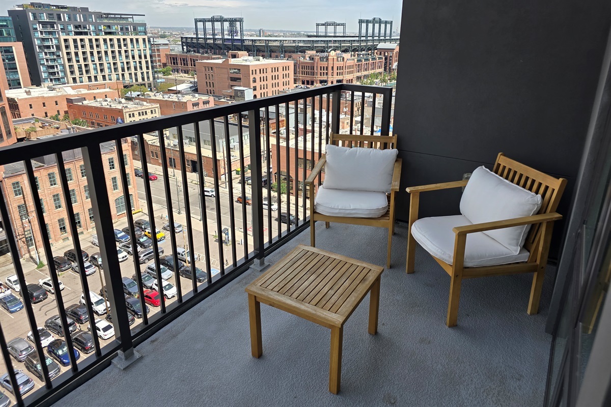 Private balcony with Coors Field/Downtown Views