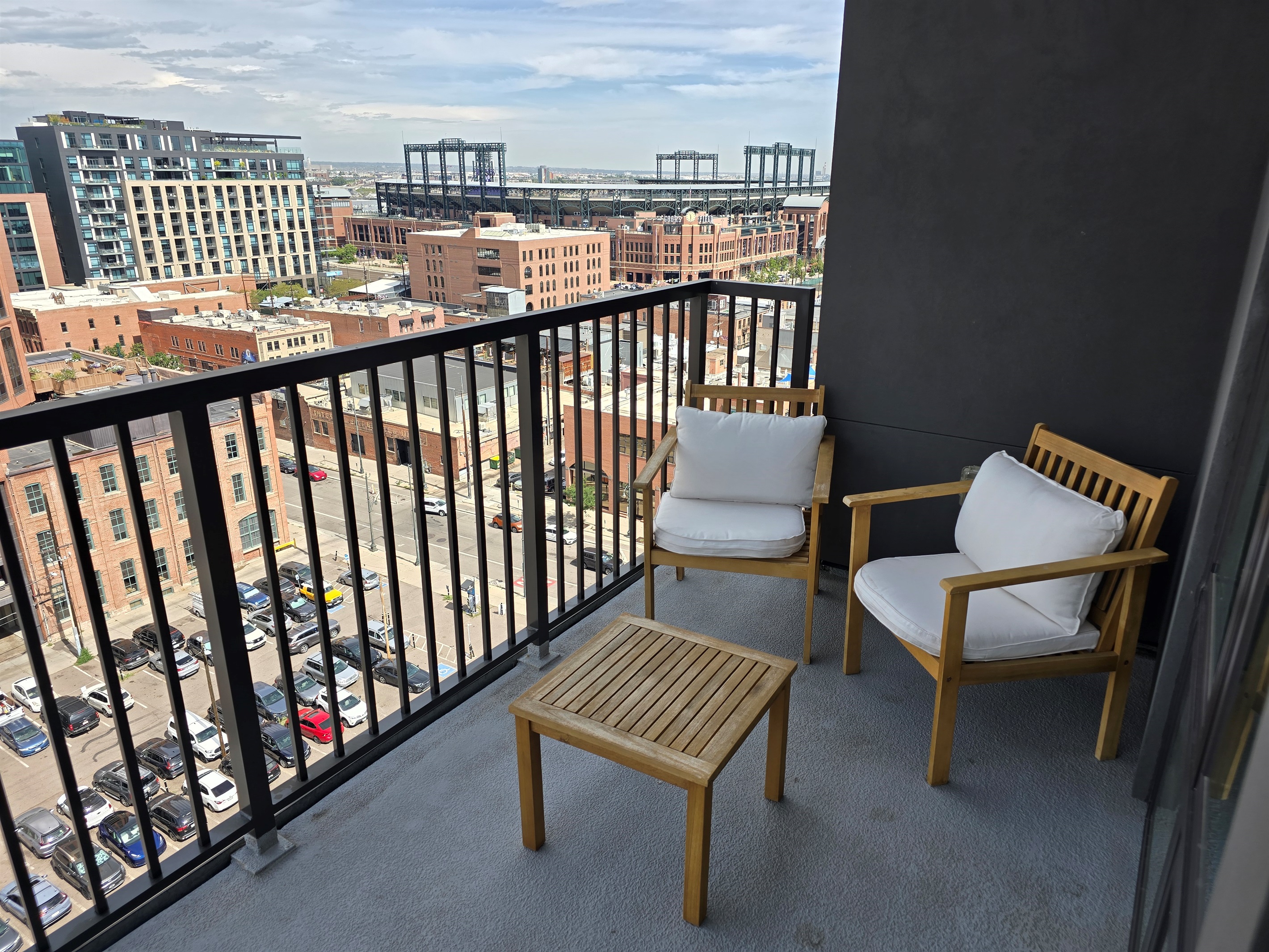 Private balcony with Coors Field/Downtown Views
