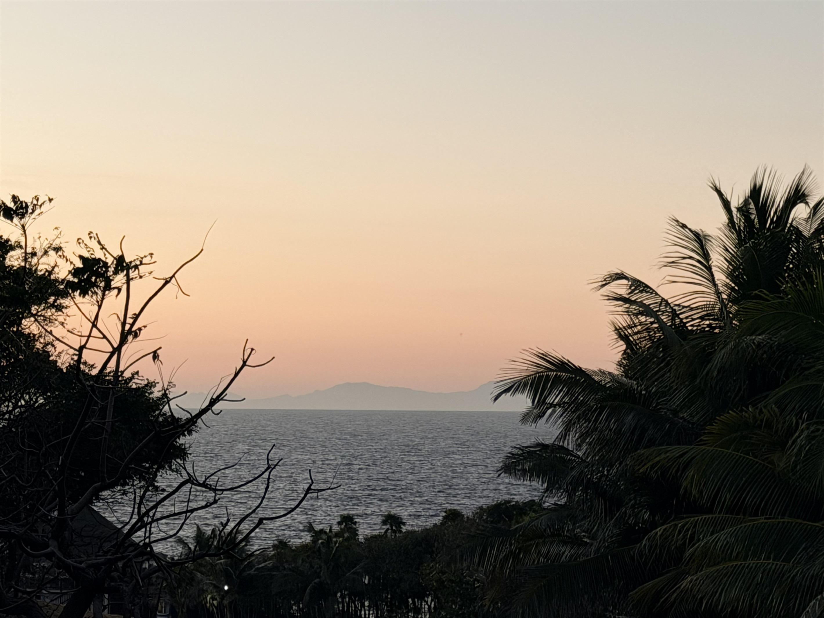 Sunrise off the multi-level decks