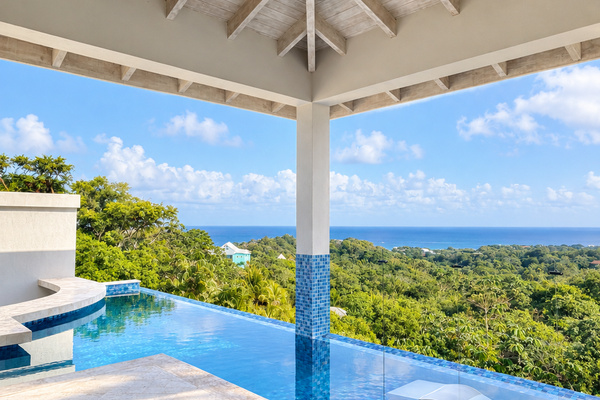 View from the pool area