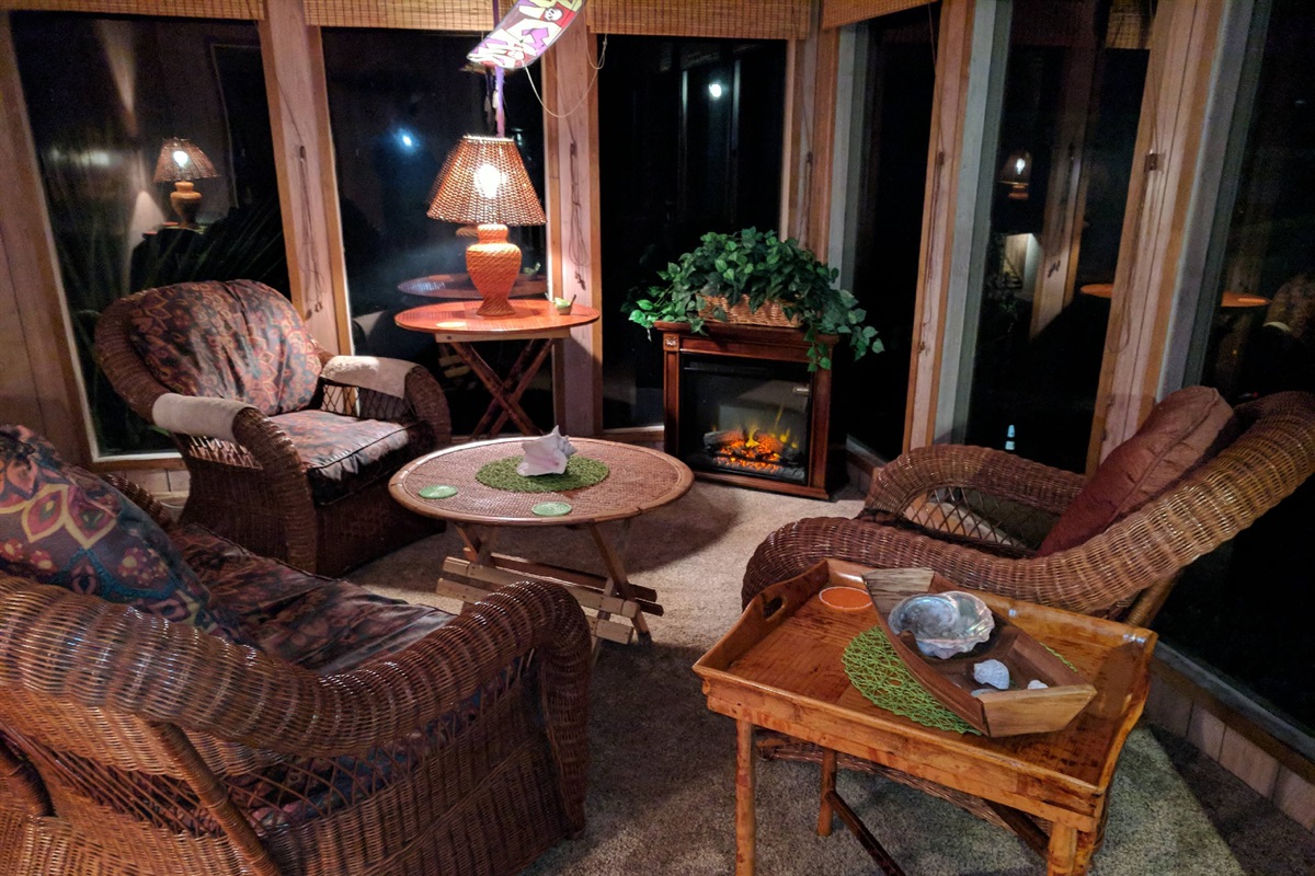 sun room at night