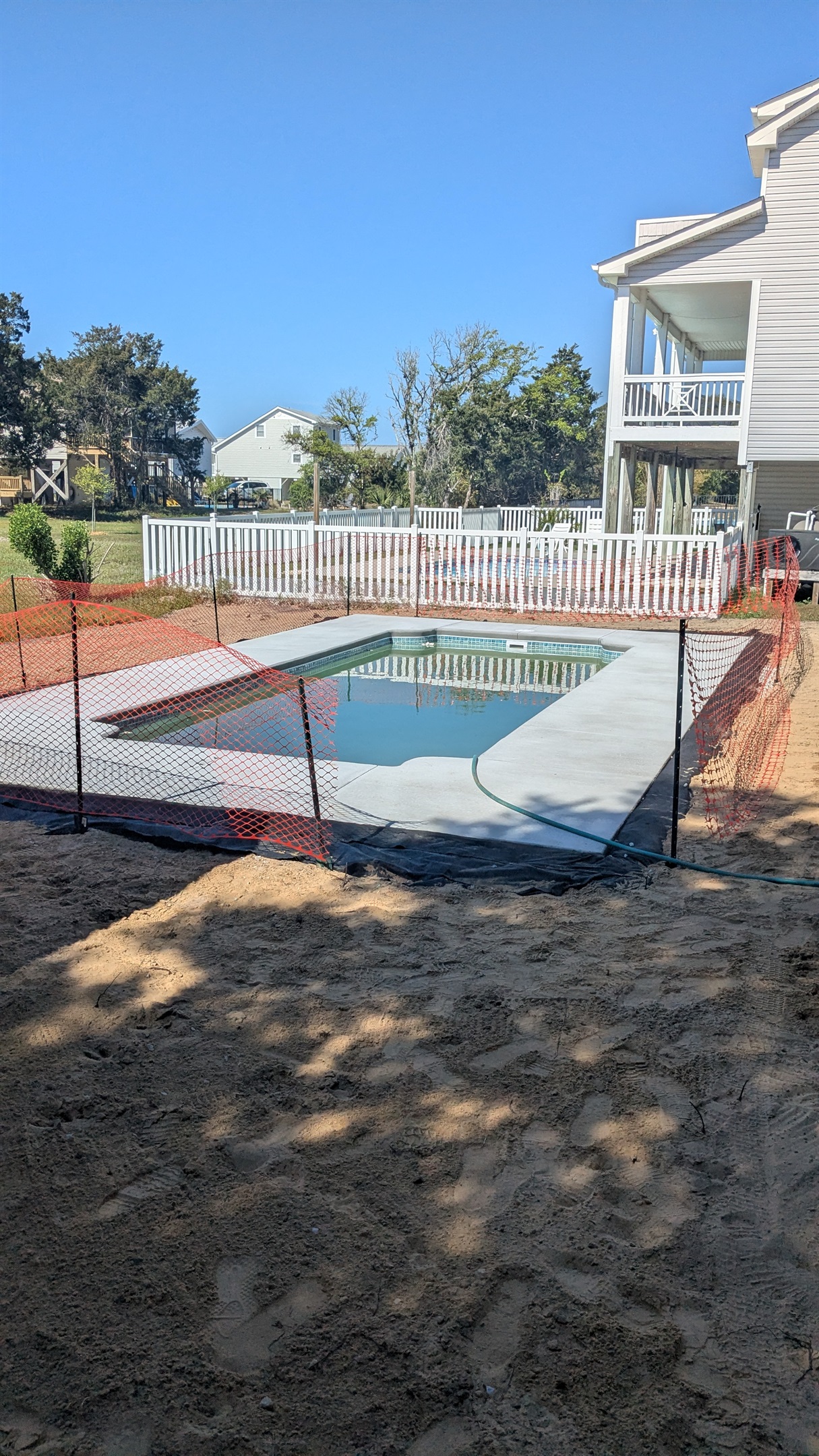The pool is coming along nicely, and on track to be ready for May 1!