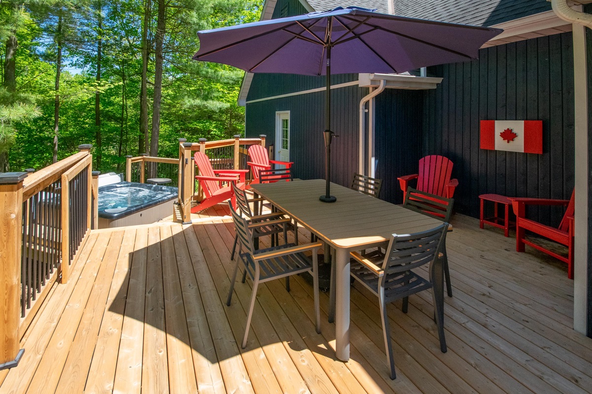 New outdoor deck designed for gathering and relaxation