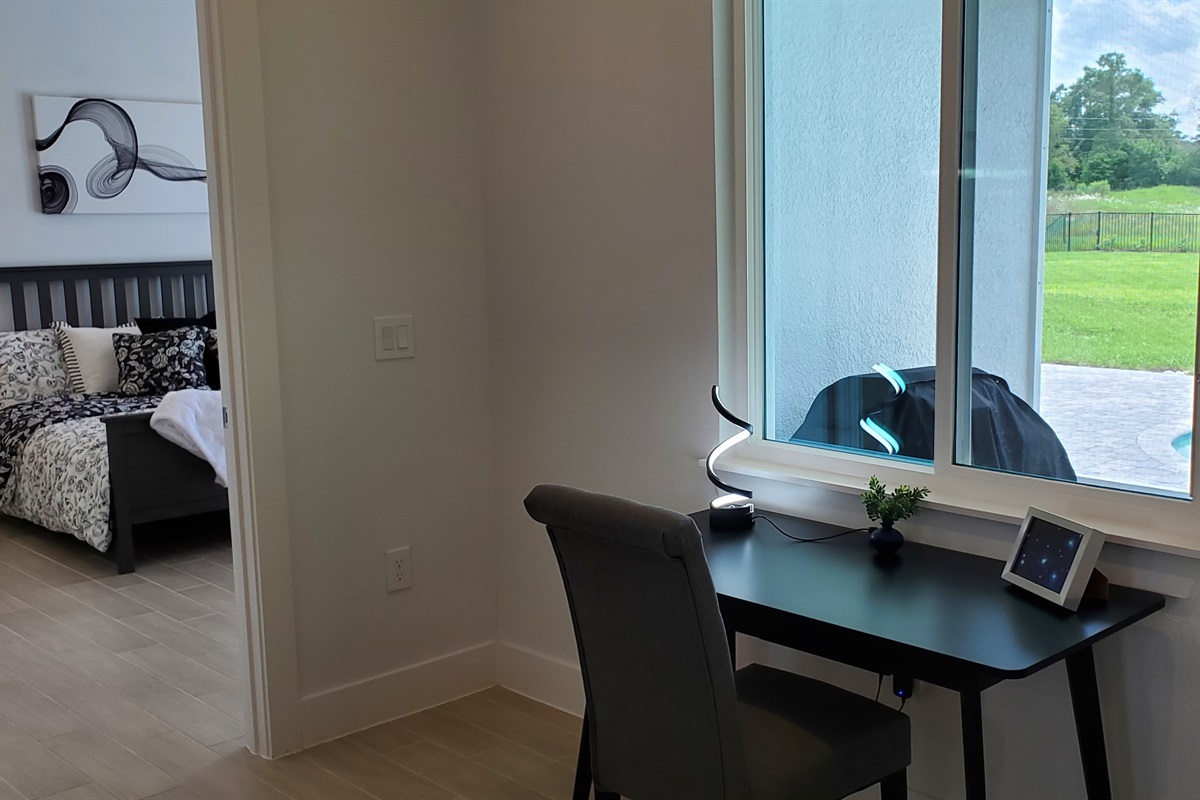 Office desk and chair