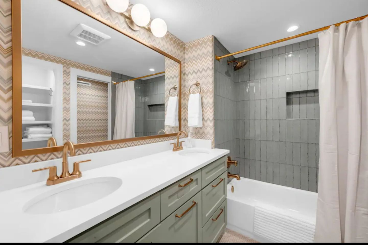 Downstairs primary bathroom