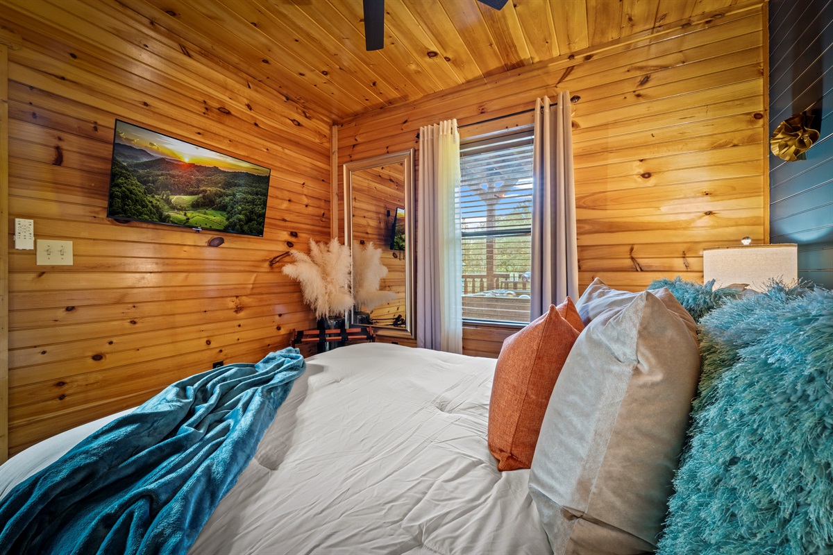 1 of 3 bedrooms with a fully attached en-suite bathroom