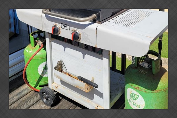 Lovely view from the Propane BBQ grill on the common area balcony shared by 2 apartments