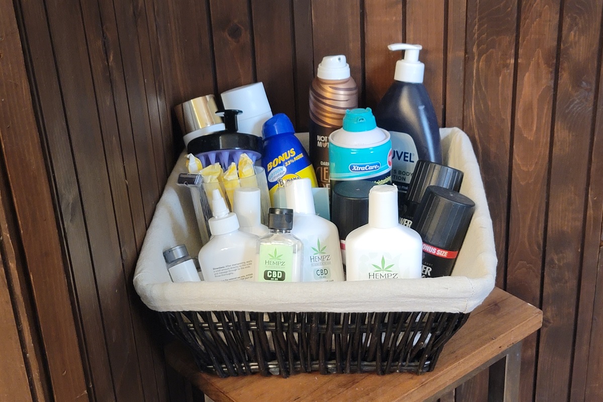 Time to relax!  Forgot something?  We got you covered!
