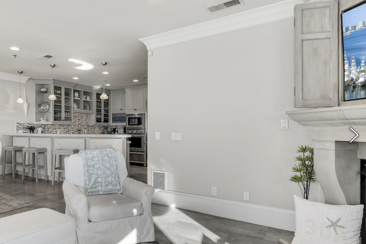 Living Room looking into Kitchen Area