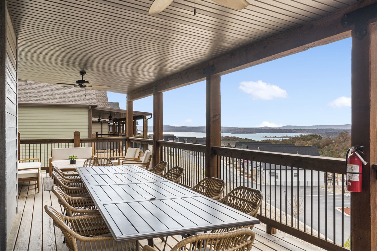 Enjoy the lake views from the deck!