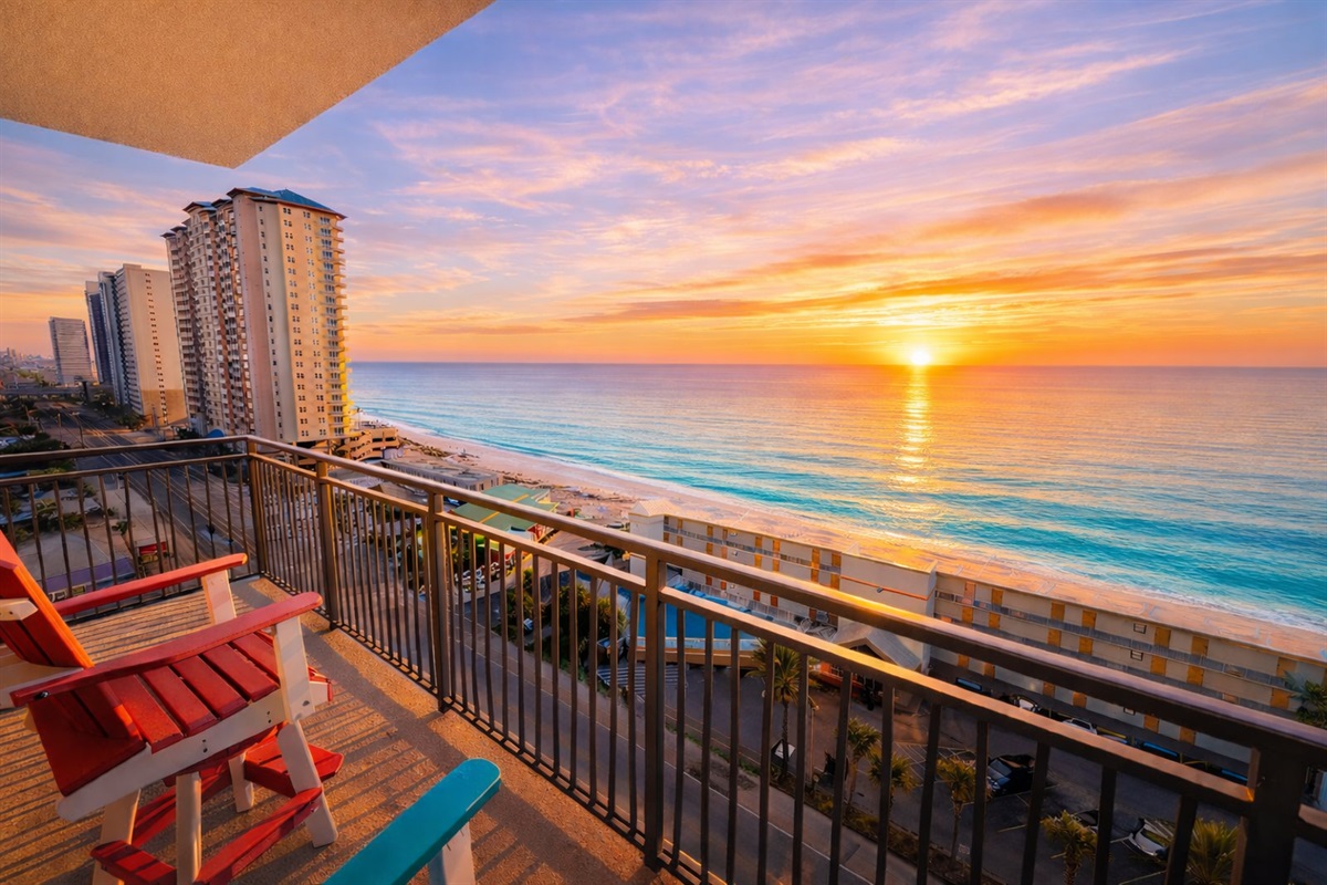 Stunning views from the balcony!